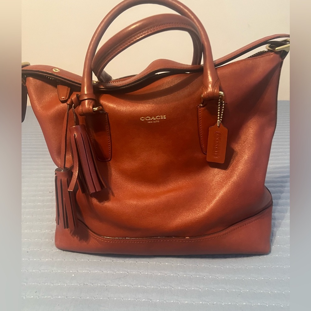 COACH Shoulder Bag - Cognac color